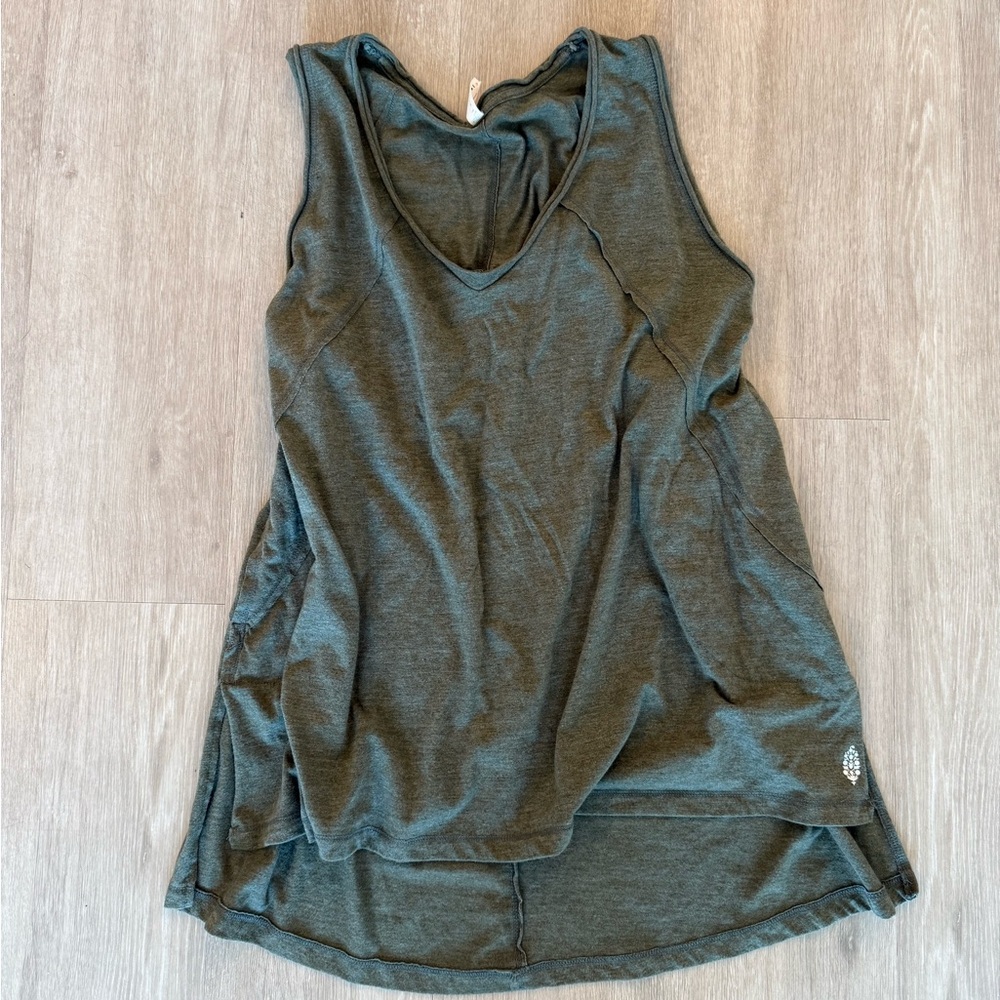 Oversized Free People Green Tank